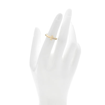 Tiffany 18K Yellow Gold Diamond T T1 Ring 49 5 2 of 5