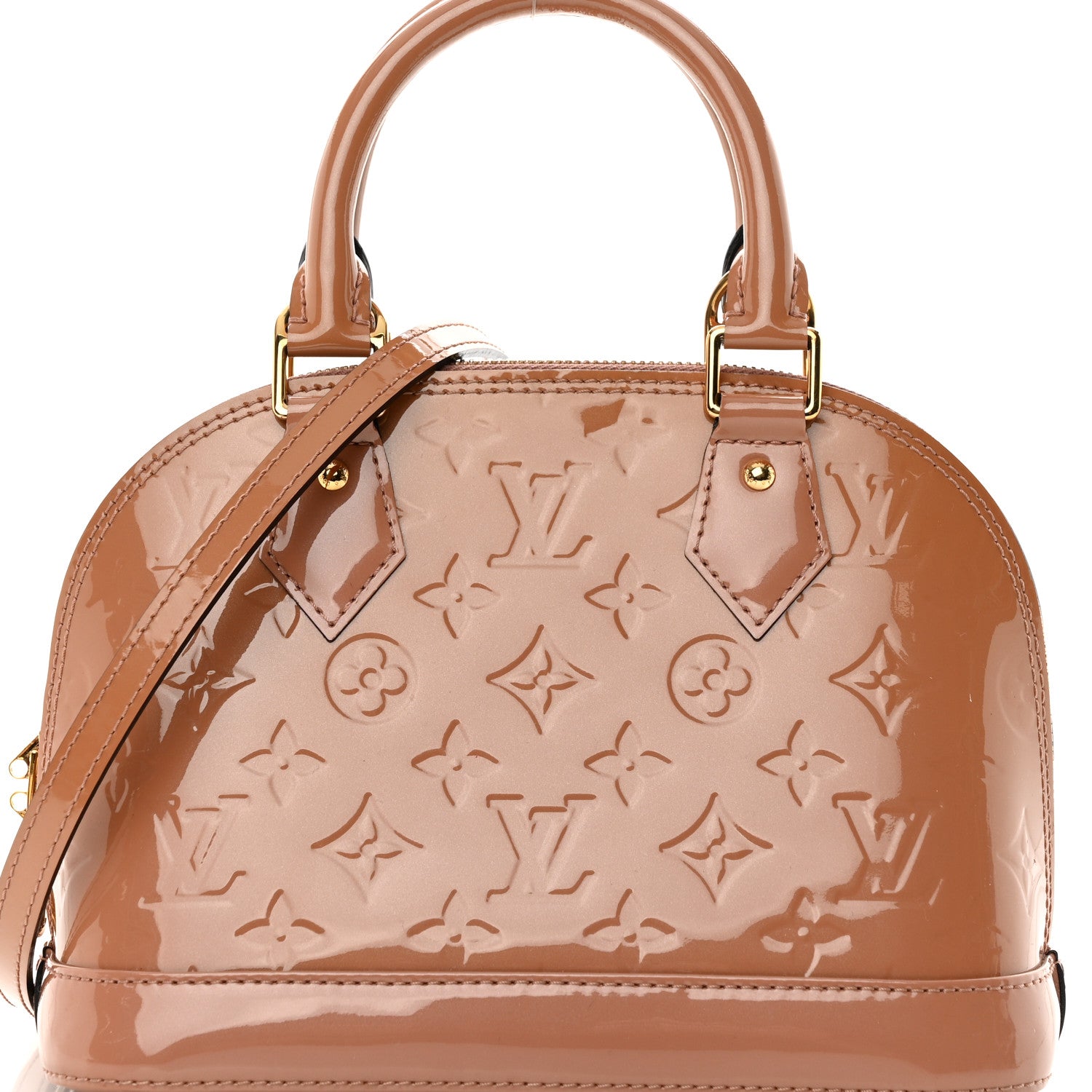 Louis Vuitton Vernis Alma BB Rose Velours 8 of 11