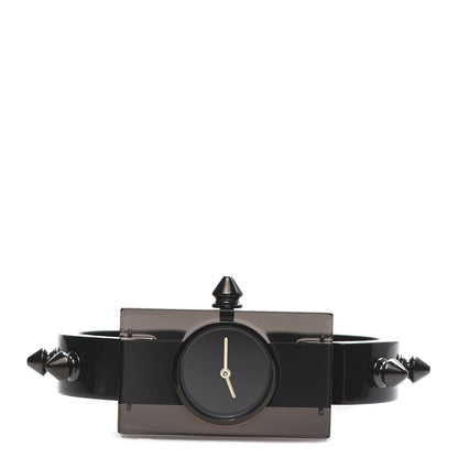 Gucci Stainless Steel Plexiglass 24mm Vintage Web Quartz Watch Black 3 of 7