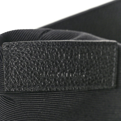 Saint Laurent Grained Calfskin Small Cabas Rive Gauche Black 7 of 9