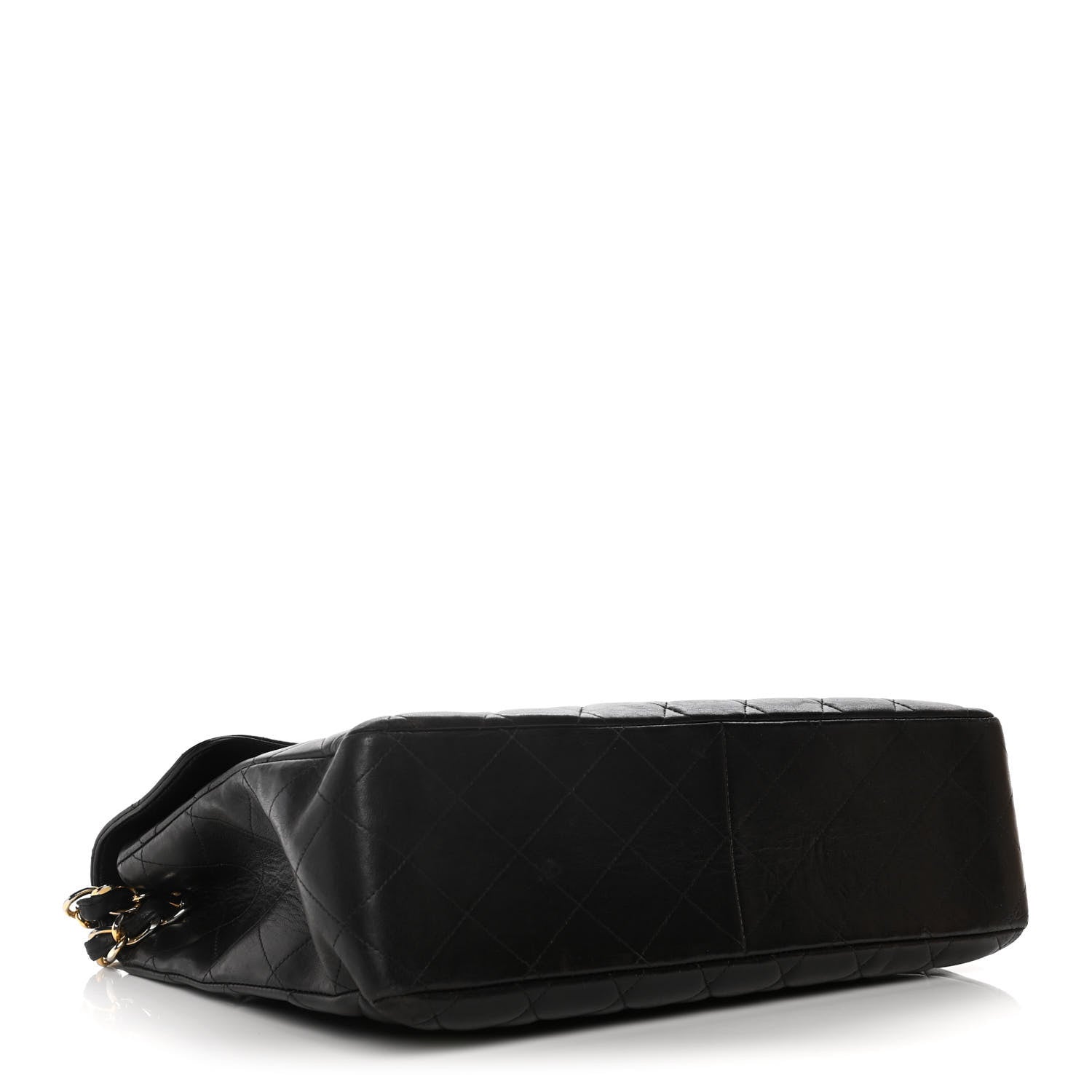 Chanel Lambskin Quilted XL Jumbo Single Flap Black 4 of 21