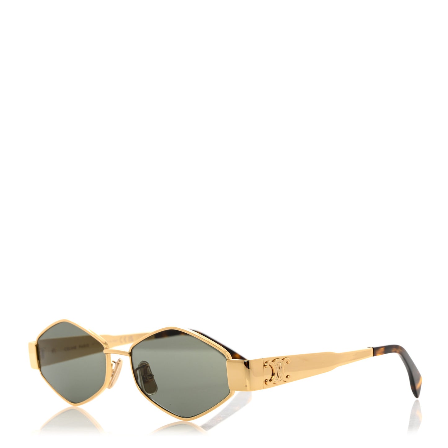 Metal Triomphe 02 Sunglasses CL40254U Gold Green