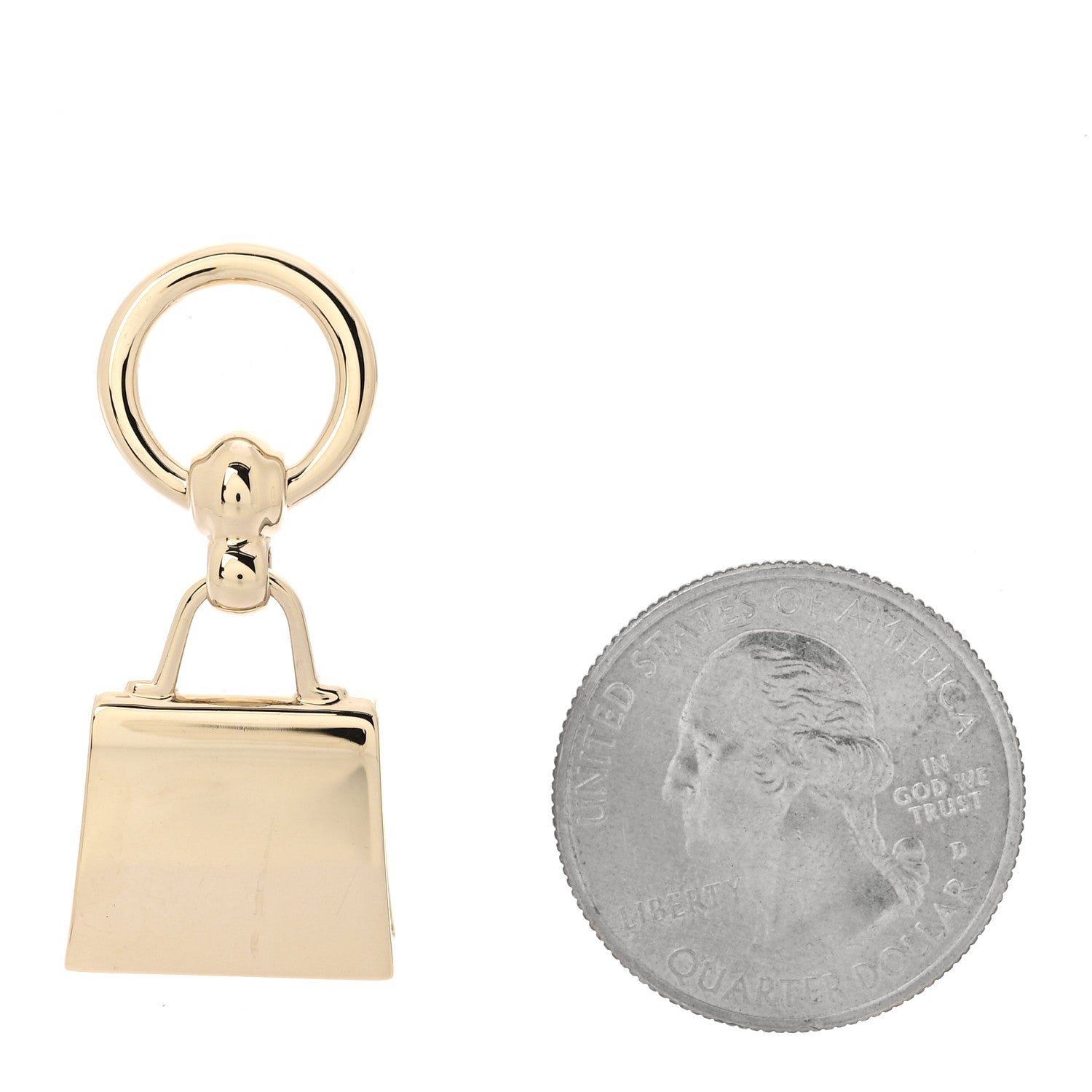 Hermes Permabrass Mini Kelly Twilly Ring 2 of 4
