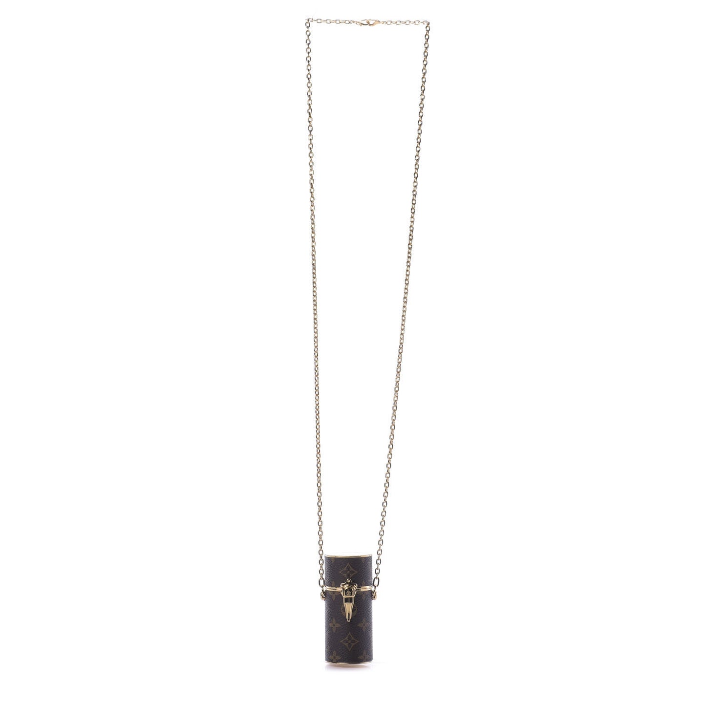 Monogram Chain Lipstick Case