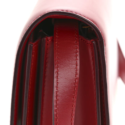 Celine Box Calfskin Medium Classic Box Flap Bag Red 13 of 13