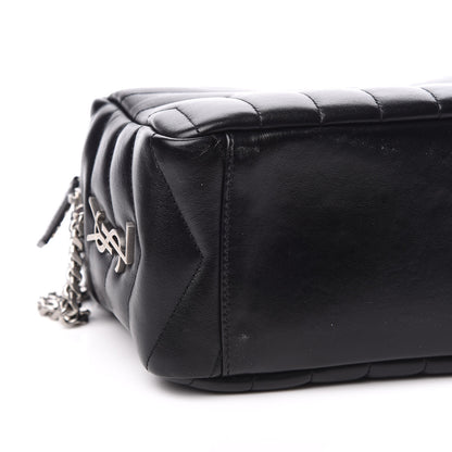 Saint Laurent Calfskin Y Quilted Monogram Small Loulou Bowling Bag Black 7 of 10