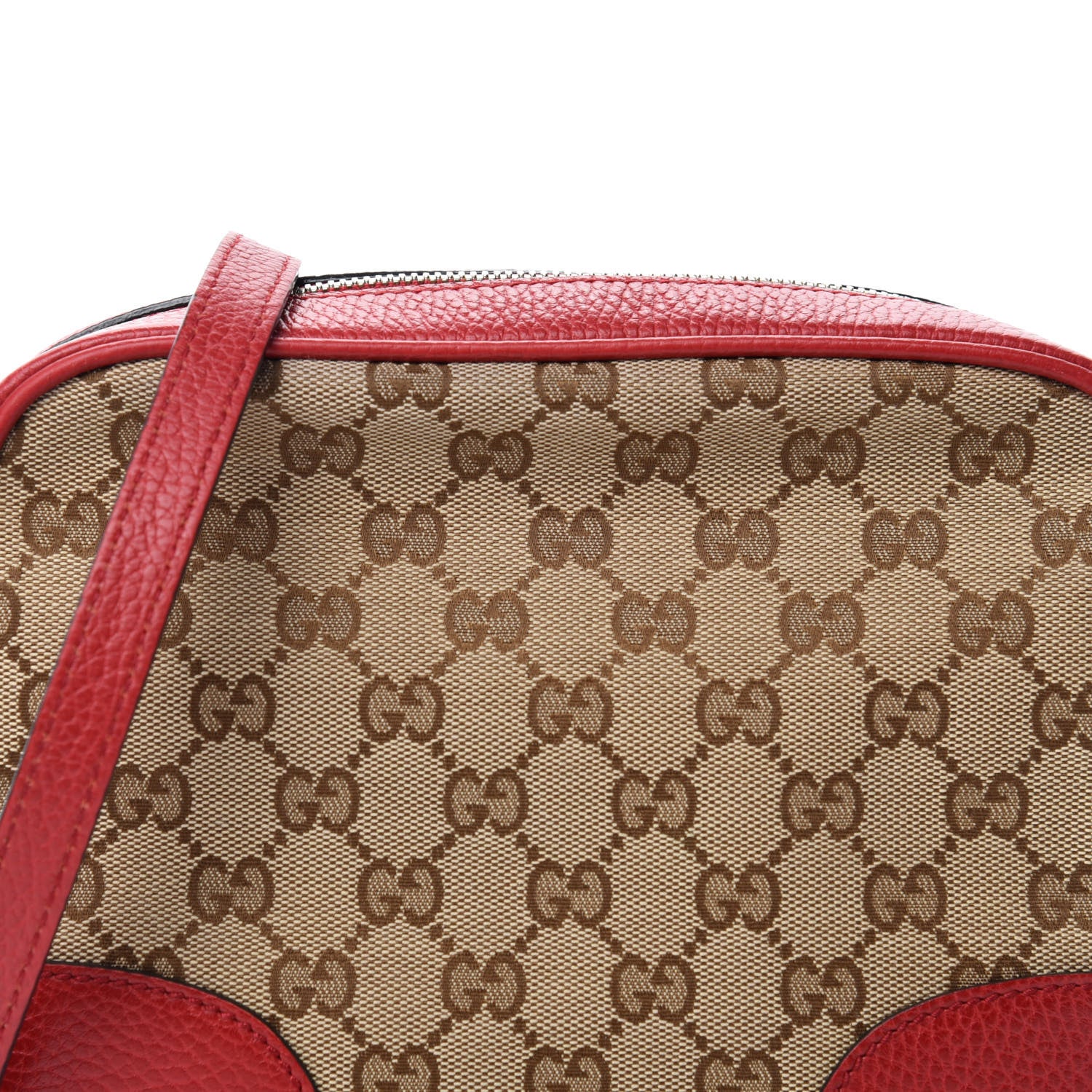 Gucci Monogram Mini Bree Messenger Bag Red 9 of 13