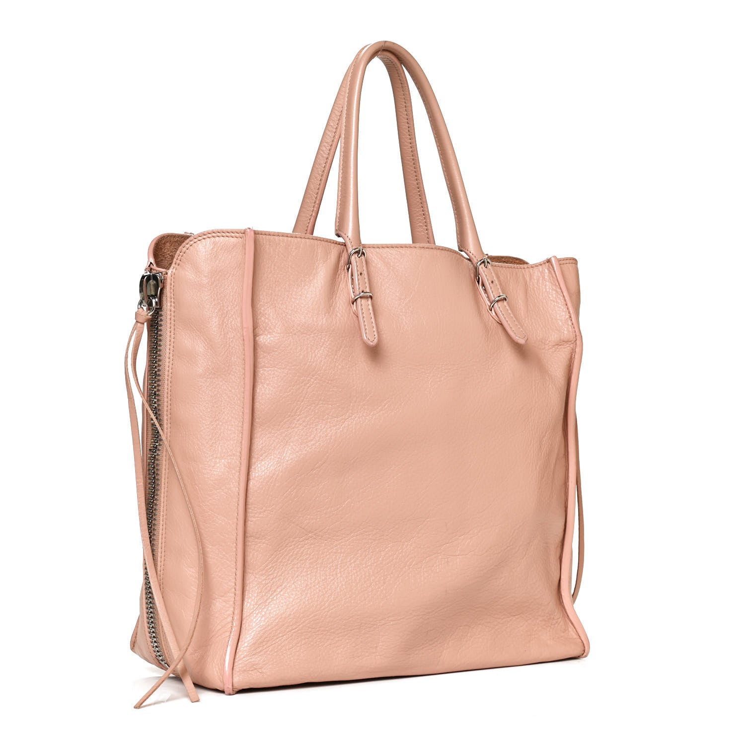 Balenciaga Veau Papier A5 Zip Around Tote Beige Desert 3 of 16