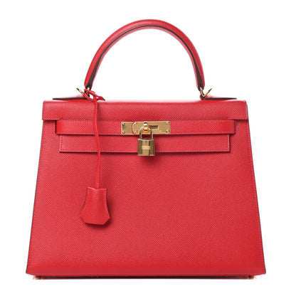 Hermes Epsom Kelly Sellier 28 Rouge Casaque 1 of 12