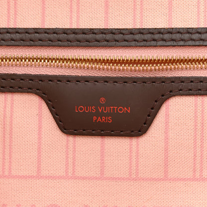 Louis Vuitton Damier Ebene Neo Neverfull MM Rose Ballerine 6 of 11