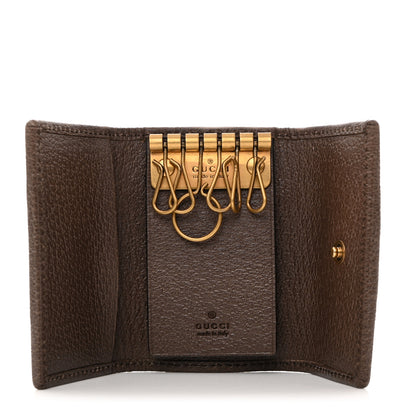 Gucci GG Supreme Monogram Web Ophidia 6 Key Holder Case Beige New Acero 5 of 8