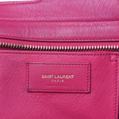 Saint Laurent Calfskin Small Classic Y Cabas Fuchsia 6 of 20