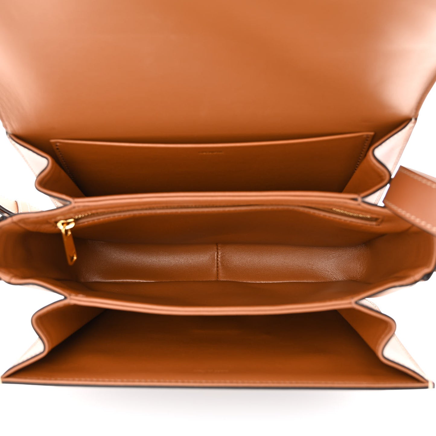Triomphe Canvas Calfskin Medium Triomphe Bag Tan