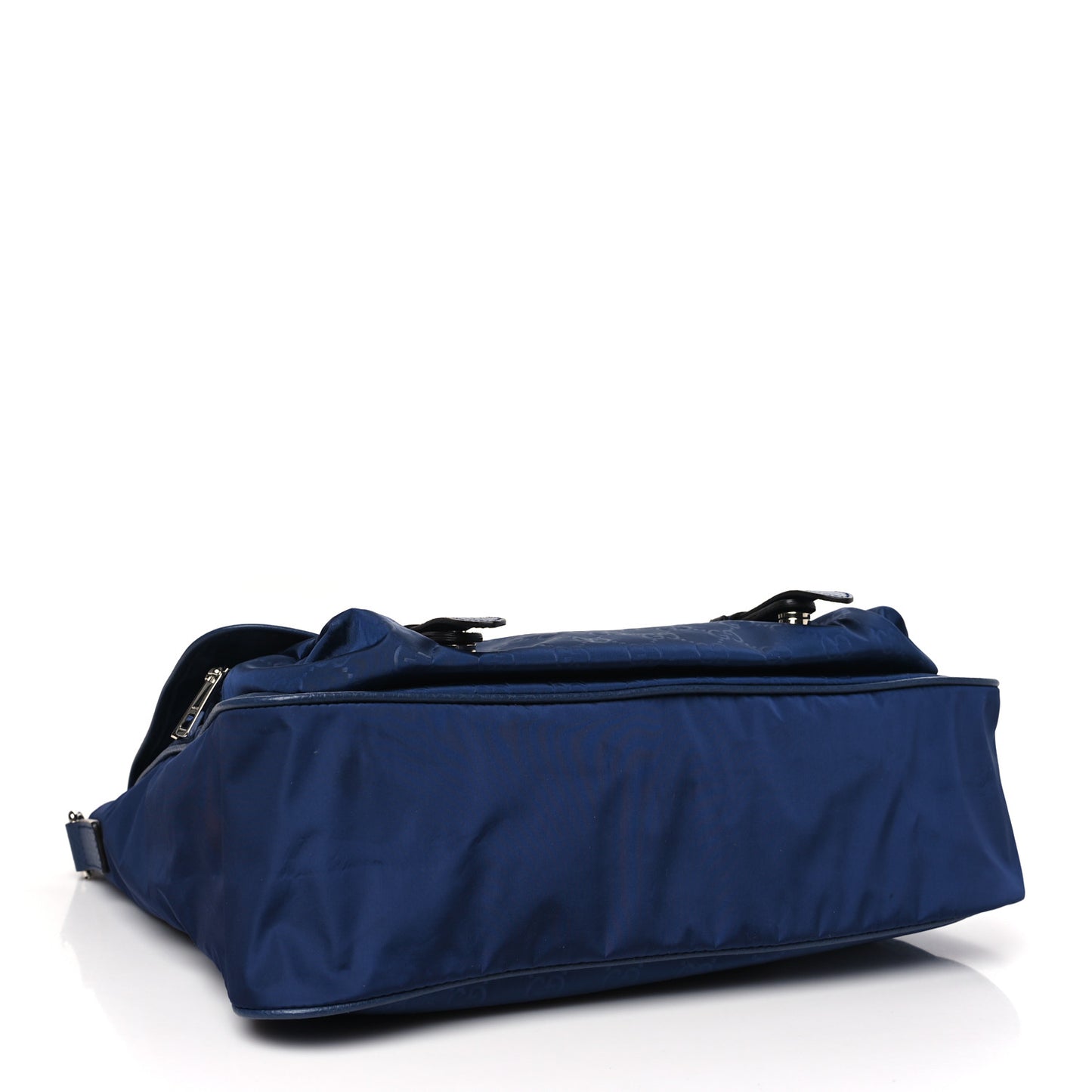 Nylon Monogram Double Buckle Flap Messenger Bag Tide