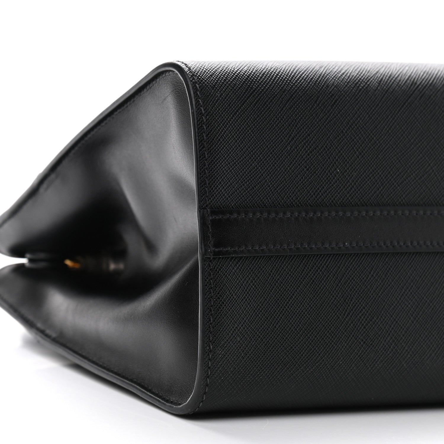 Prada Saffiano City Calfskin Small Esplanade Tote Black 9 of 13