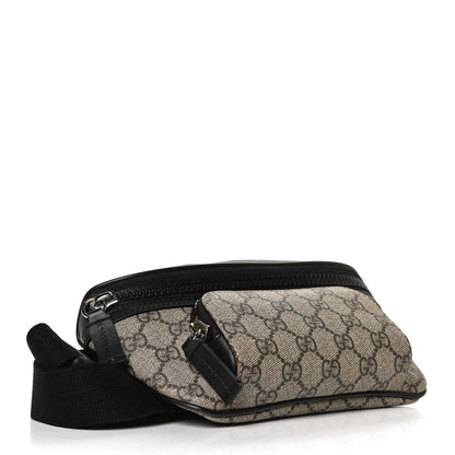Gucci GG Supreme Monogram Belt Bag Black 4 of 12