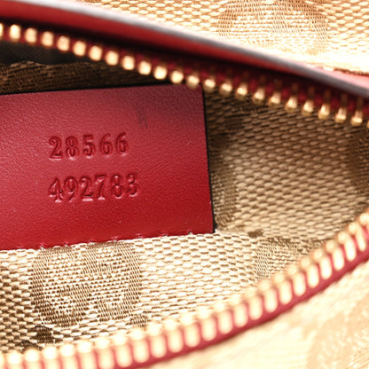Gucci GG Monogram Double Pocket Belt Bag Red 7 of 11