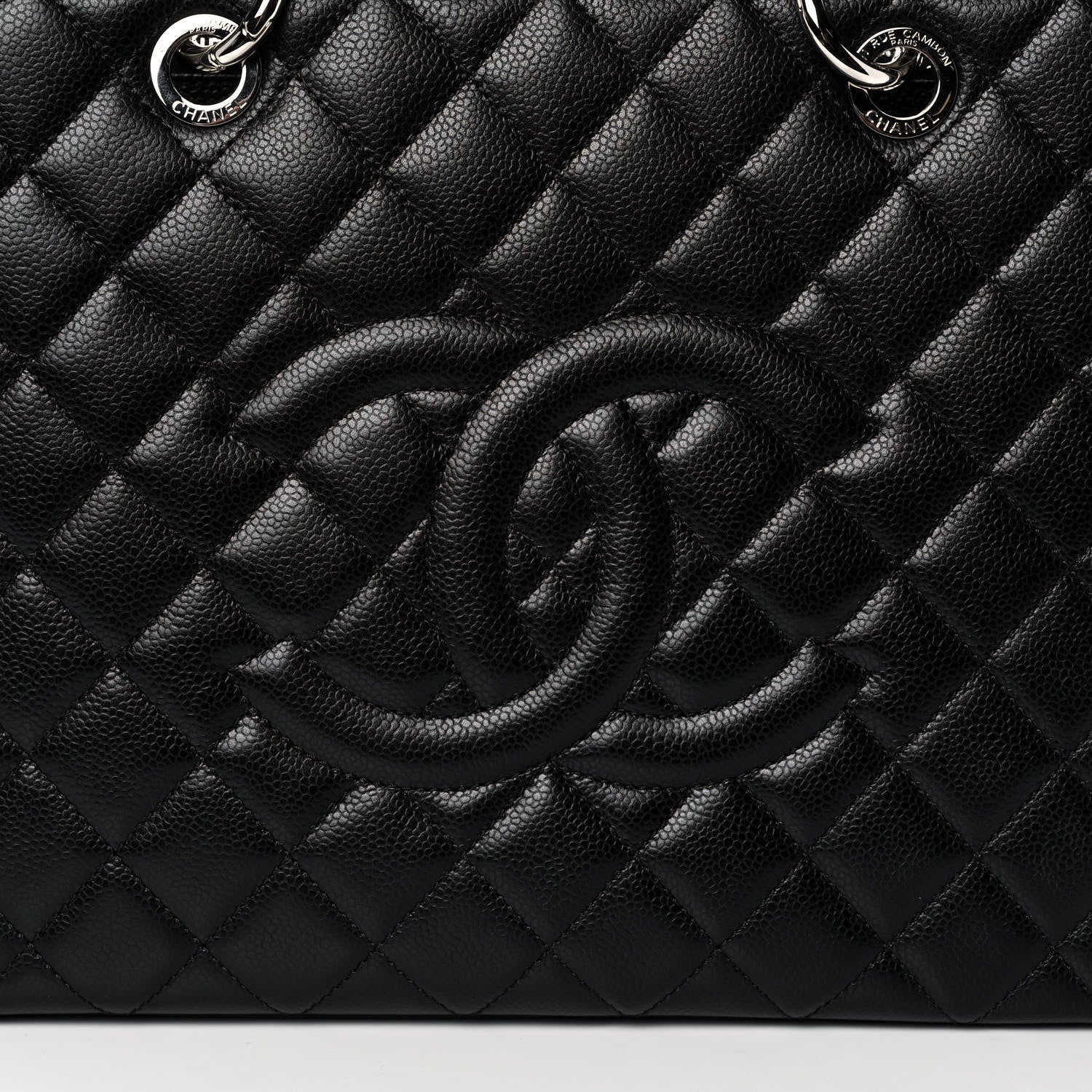 Chanel Caviar Quilted Grand Shopping Tote GST Black 8 of 11