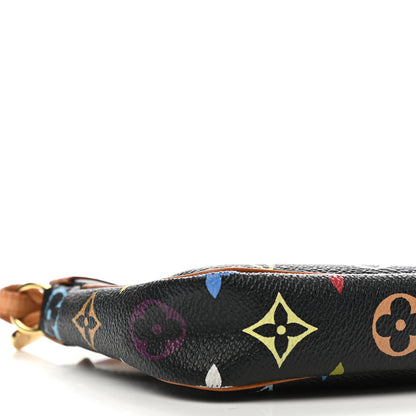 Louis Vuitton Monogram Multicolor Pochette Accessories Black 10 of 11