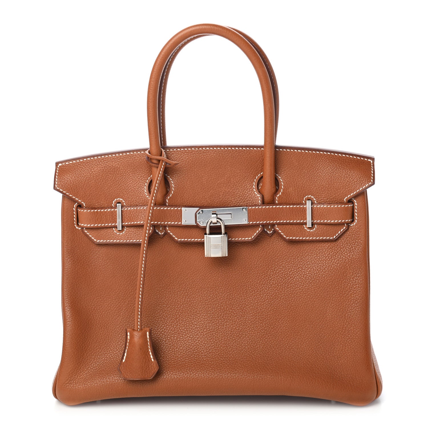 Hermes Natural Barenia Faubourg Birkin 30 Fauve 1 of 11