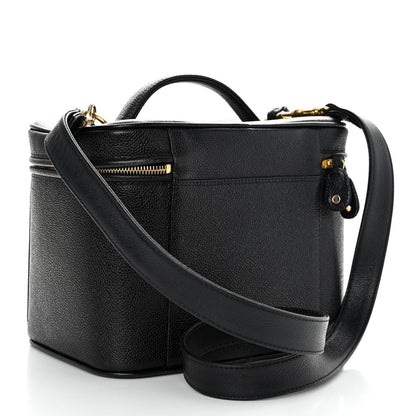 Chanel Caviar CC Vanity Train Case Black 3 of 11