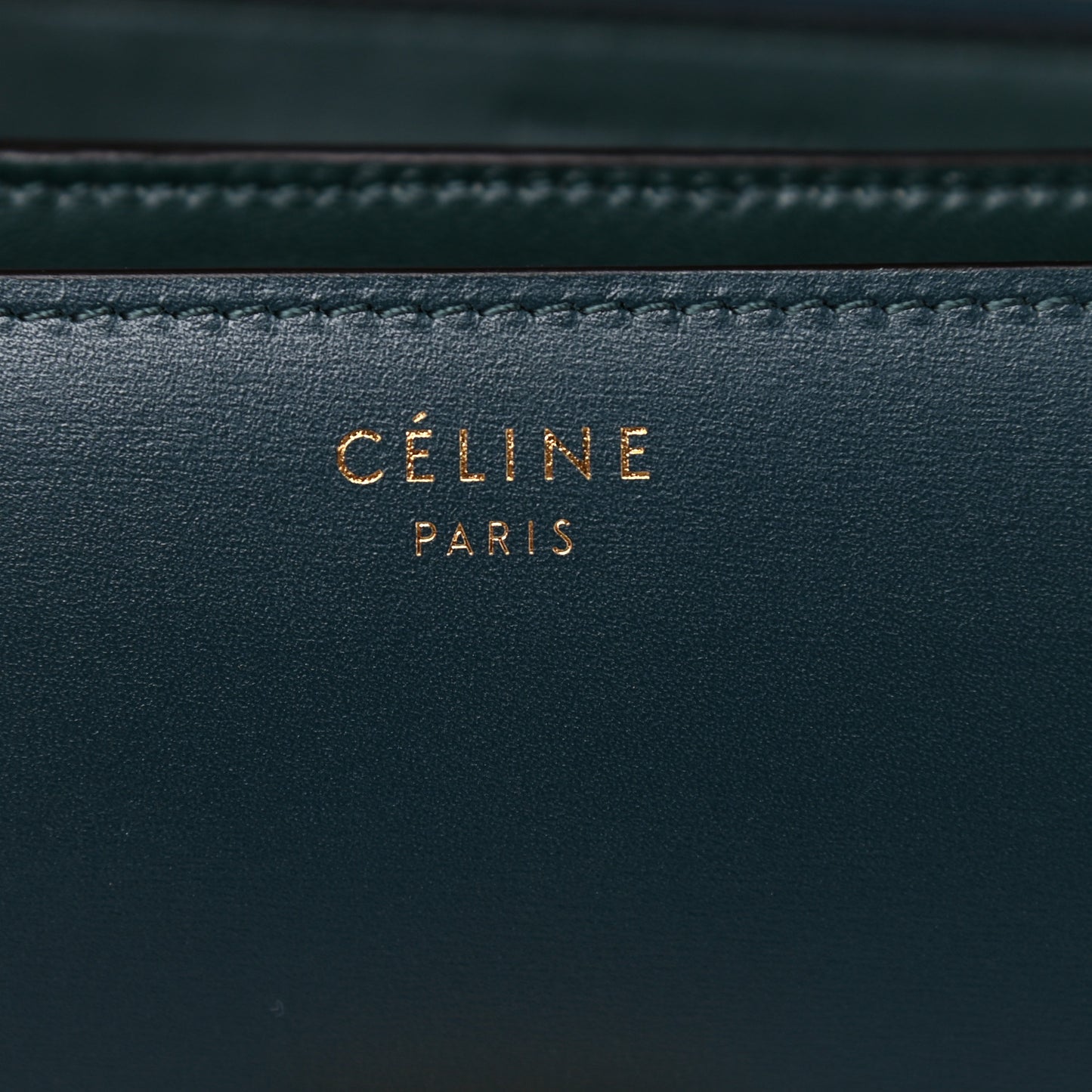 Box Calfskin Medium Classic Box Flap Bag Dark Green