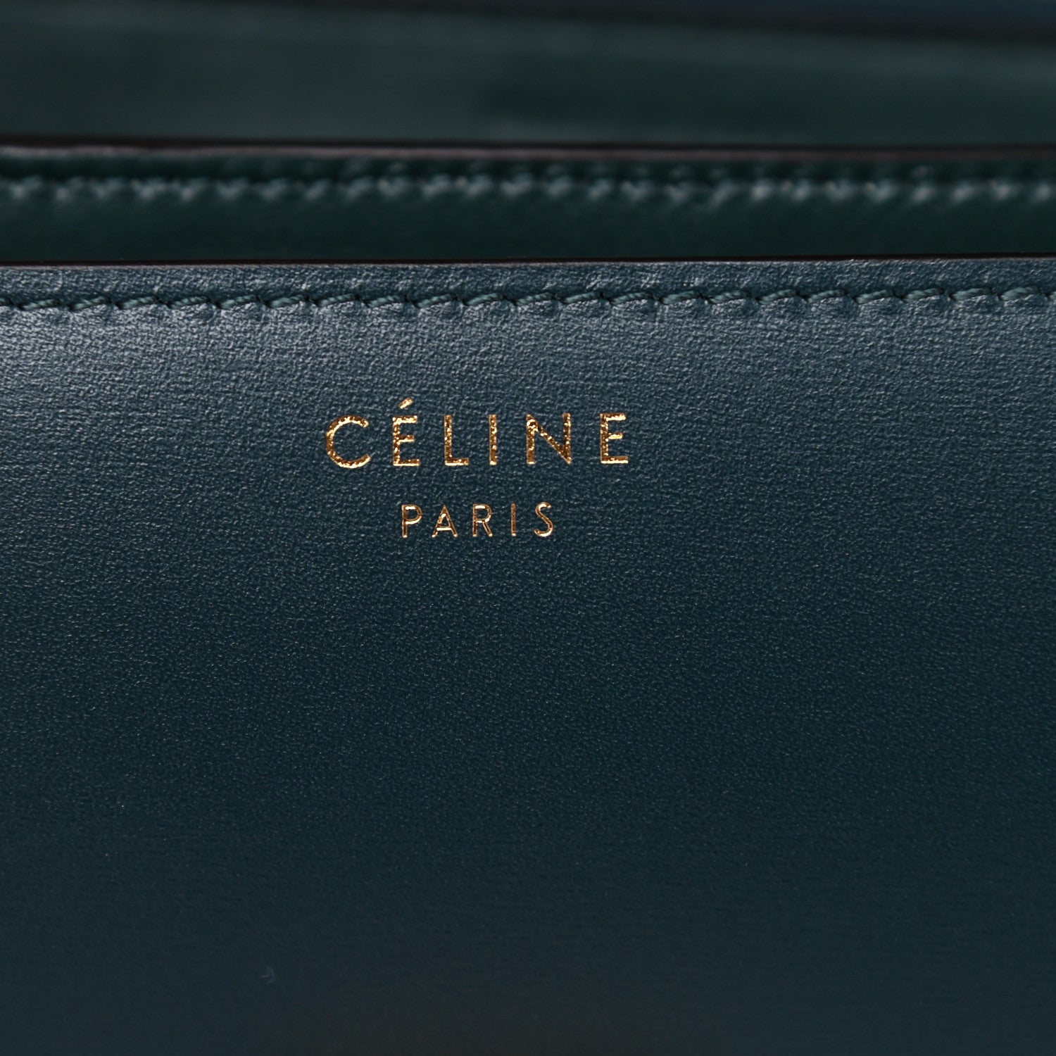 Celine Box Calfskin Medium Classic Box Flap Bag Dark Green 6 of 15
