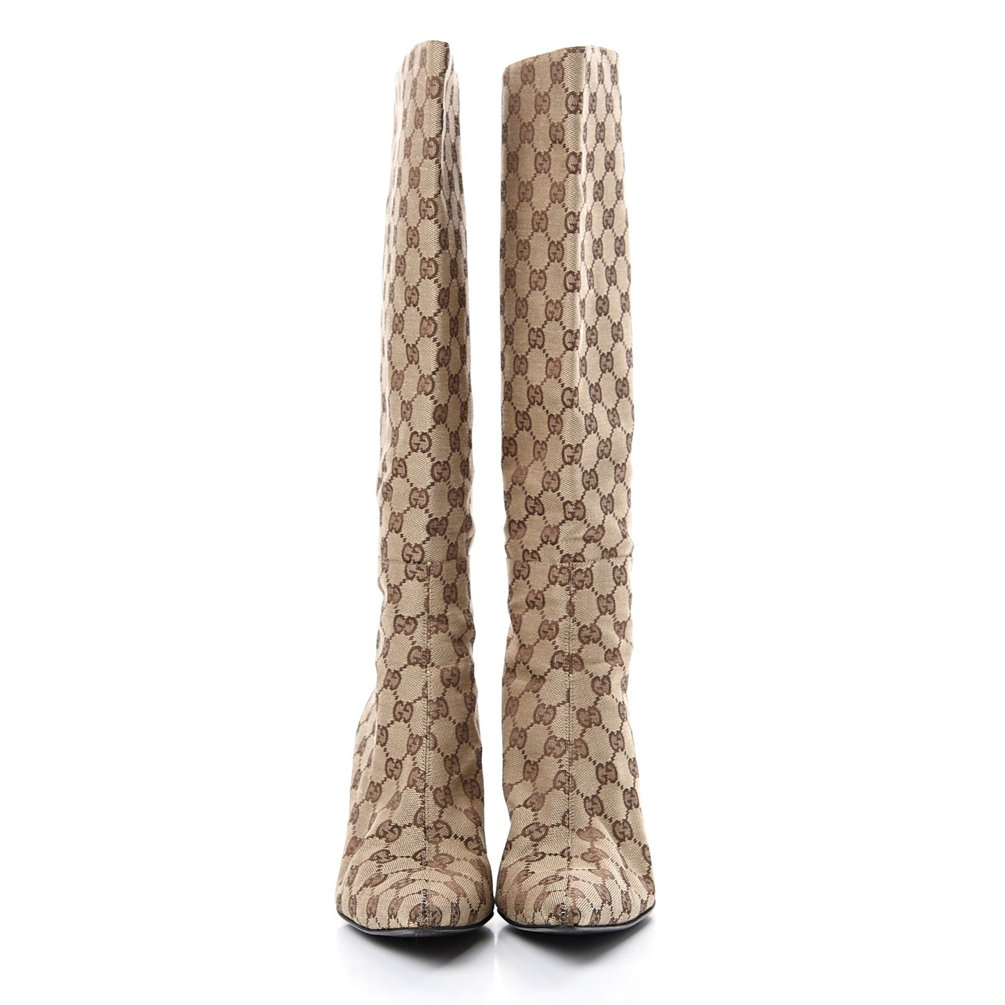 Monogram Womens Tall Boots 9 Brown