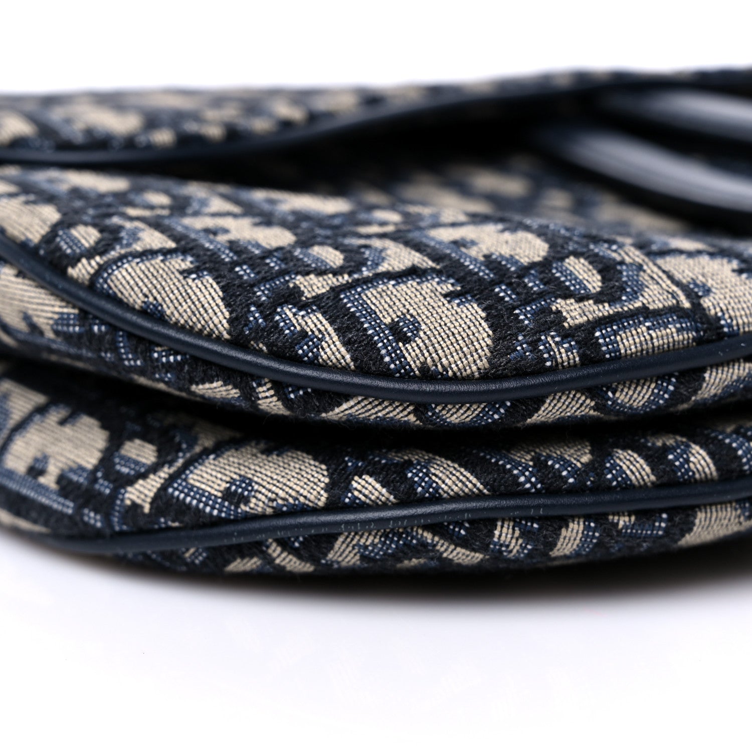 Christian Dior Oblique Saddle Bag Blue 8 of 11