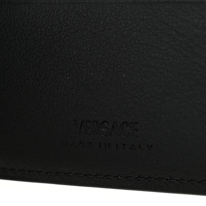 Versace Vitello Medusa Bi-Fold Wallet Black 6 of 6