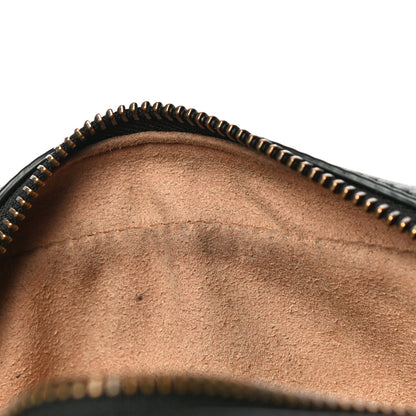 Gucci Calfskin Matelasse Mini GG Marmont Chain Shoulder Bag Black 13 of 15