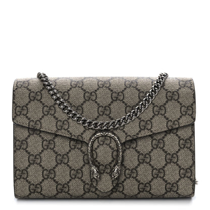 Gucci GG Supreme Monogram Mini Dionysus Chain Wallet Beige Taupe 1 of 10