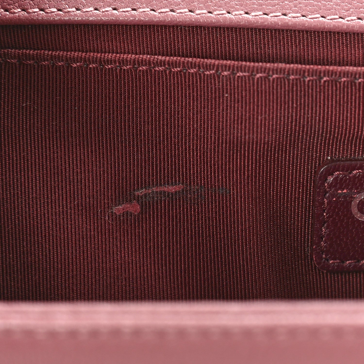 Chanel Goatskin Quilted Patent Medium Duo Boy Flap Pink Tan 10 of 12