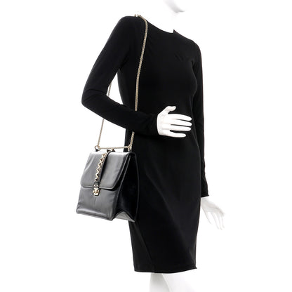 Valentino Garavani Vitello Extra Large Glam Lock Rockstud Flap Black 2 of 11