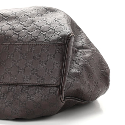 Gucci Guccissima Signature Large Sukey Tote Chocolate 10 of 10