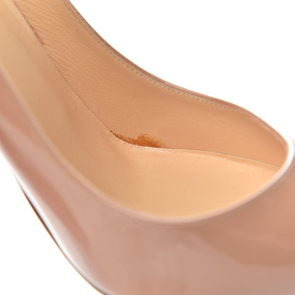 Christian Louboutin Patent Pigalle Follies 100 Pumps 40.5 Nude 8 of 8