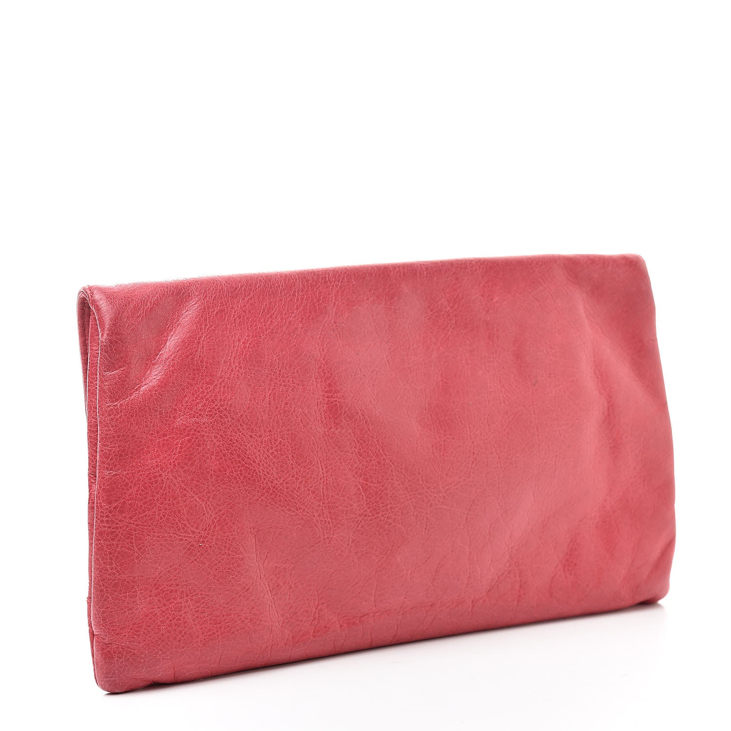 Balenciaga Agneau Giant 12 Silver Hardware Envelope Clutch Rose Thulian 3 of 9