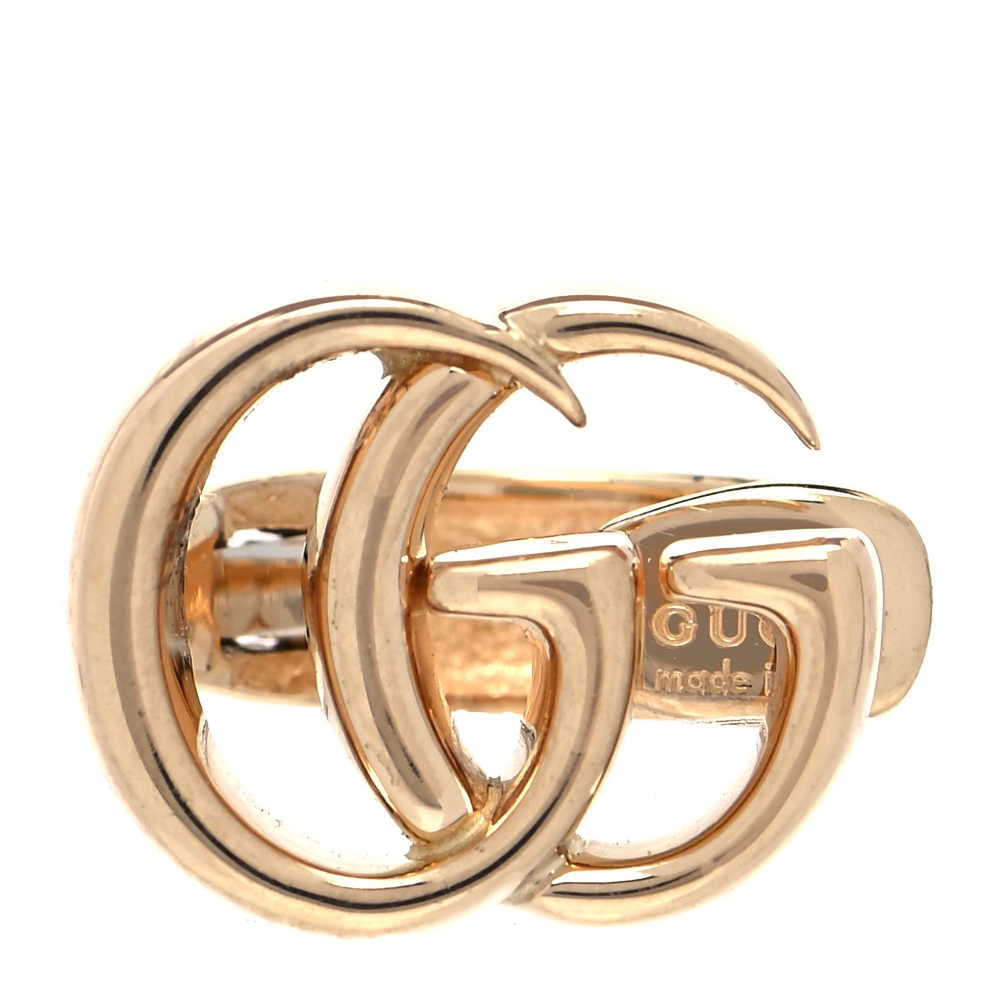 18K Yellow Gold Double G Single Ear Cuff Earring