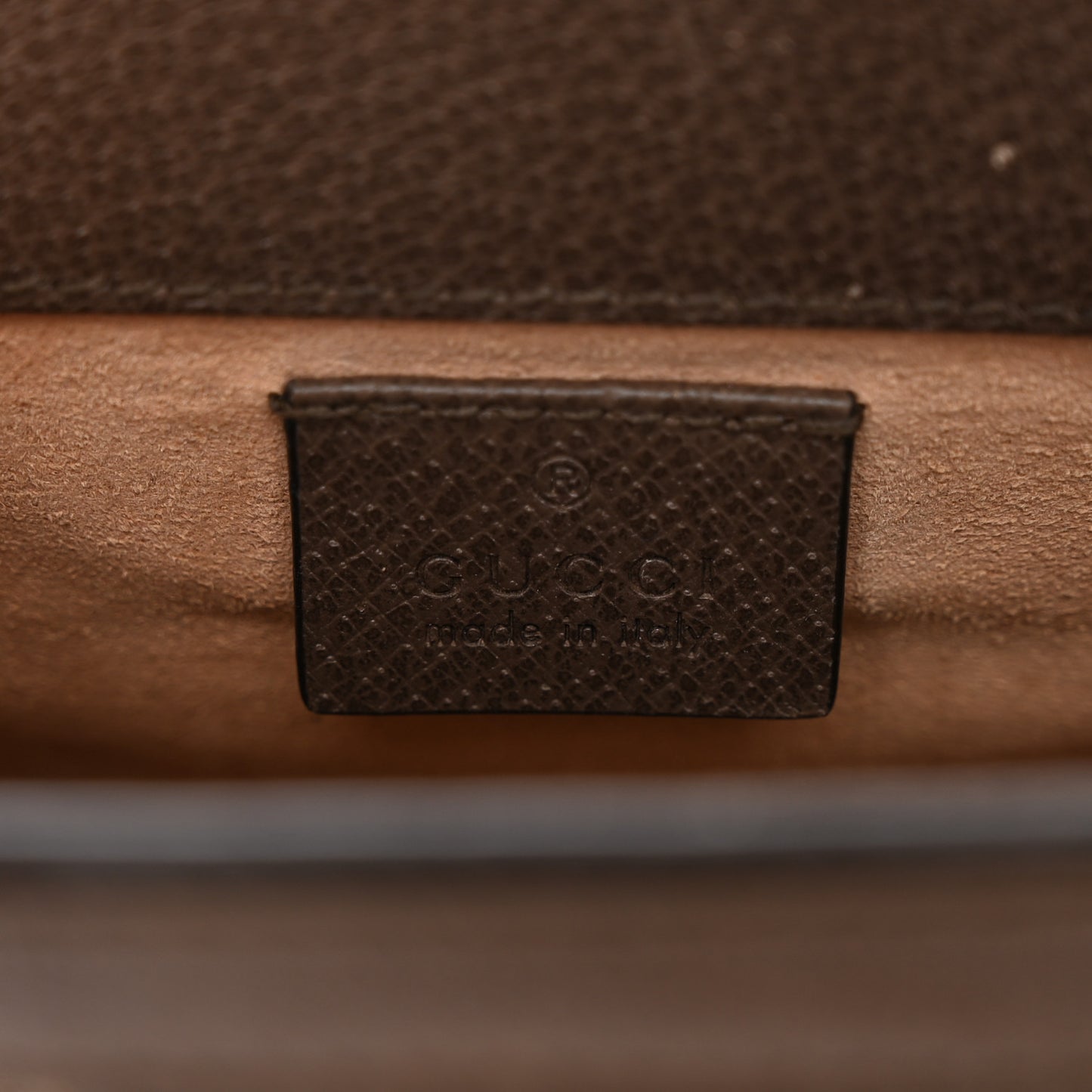 GG Supreme Monogram Textured Dollar Calfskin Web Mini Ophidia Chain Shoulder Bag Beige Ebony New Acero