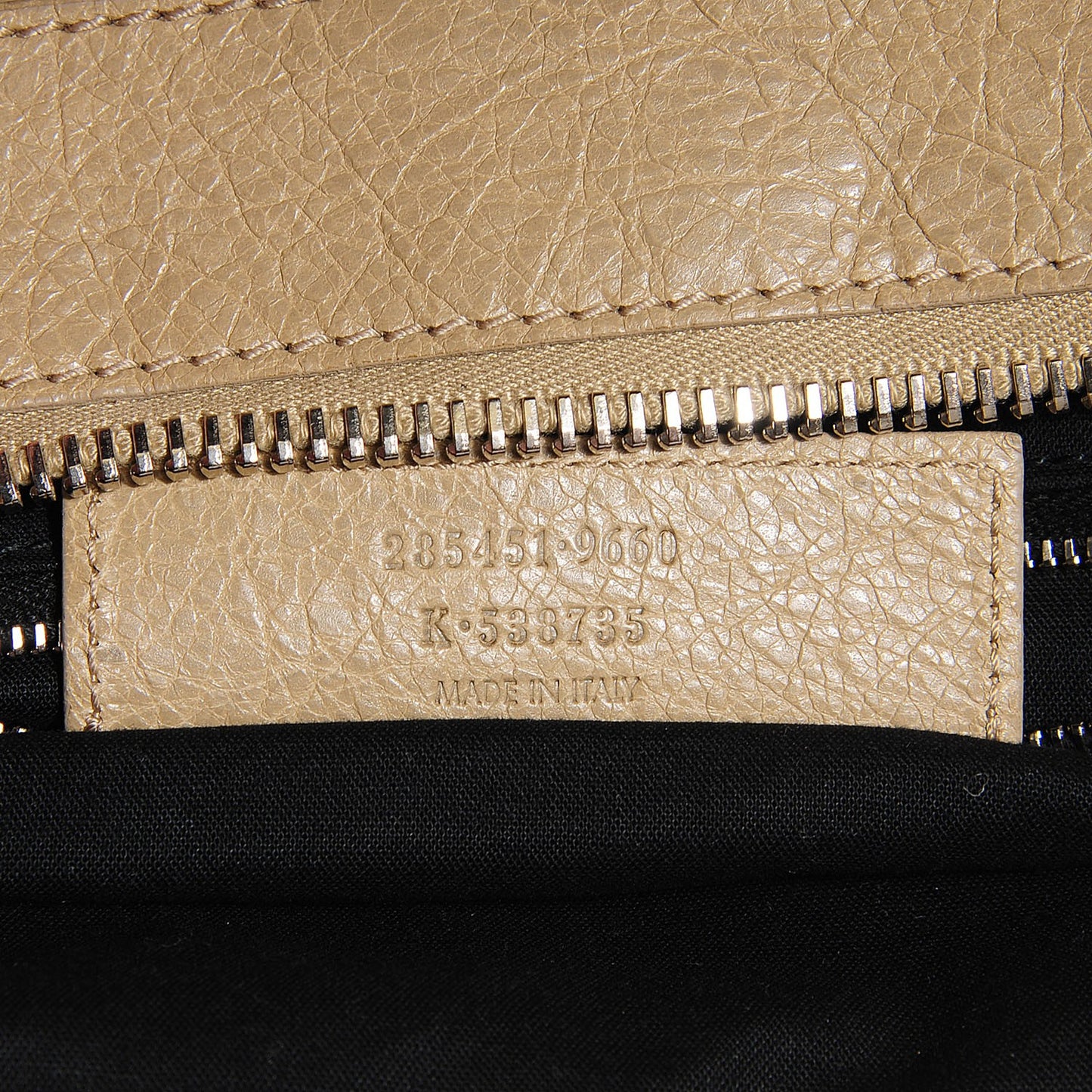 Agneau Giant 12 Silver Hardware Work Latte