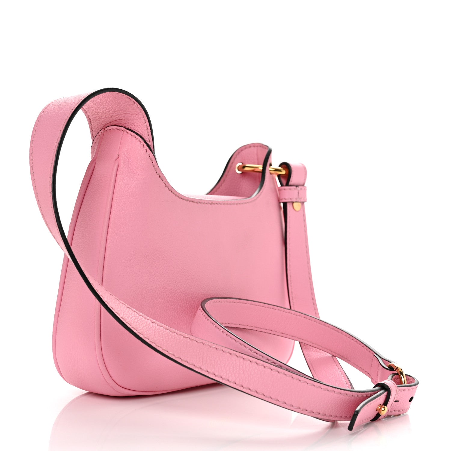 Versace Calfskin La Medusa Mini Chain Hobo Bag Baby Pink 3 of 11