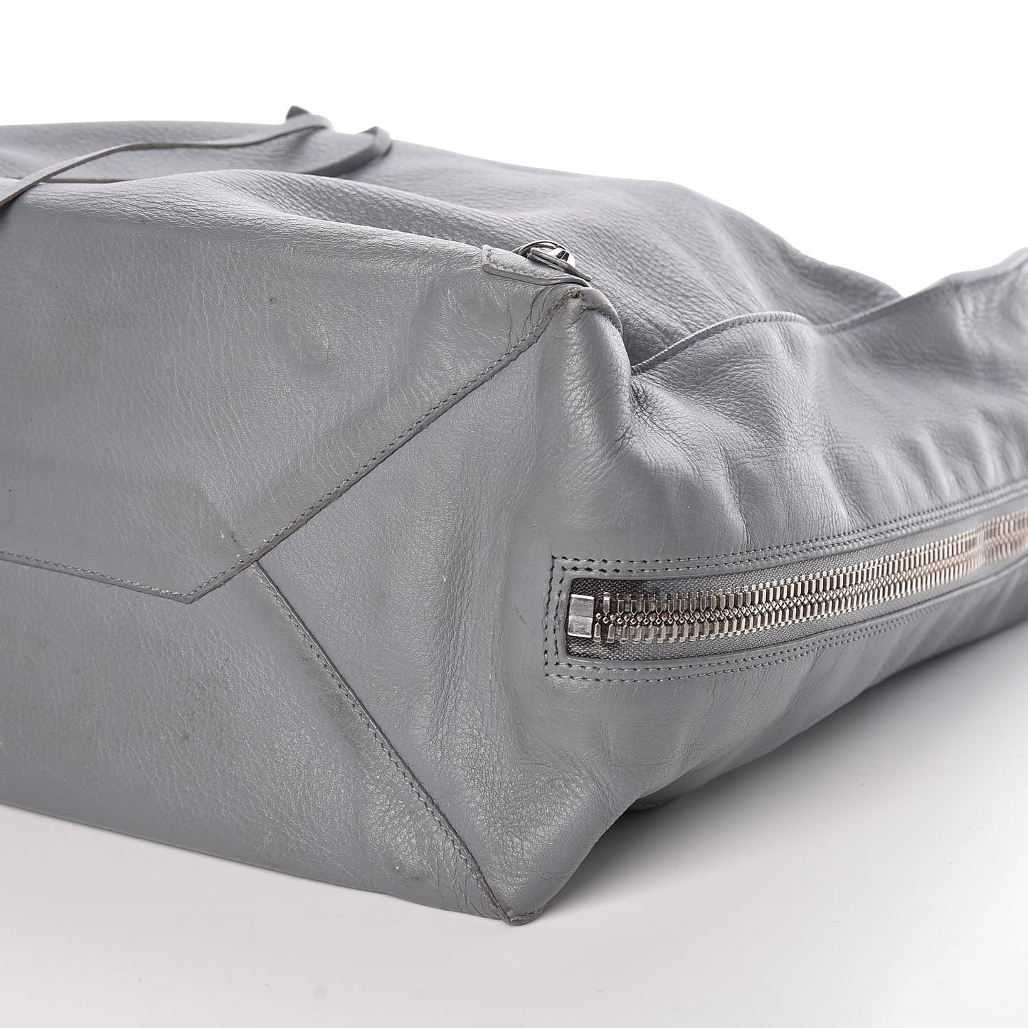 Veau Papier A4 Zip Around Tote Grey