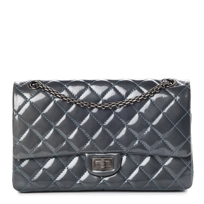 Chanel Patent Quilted 2.55 Reissue 226 Flap Blue 1 of 10