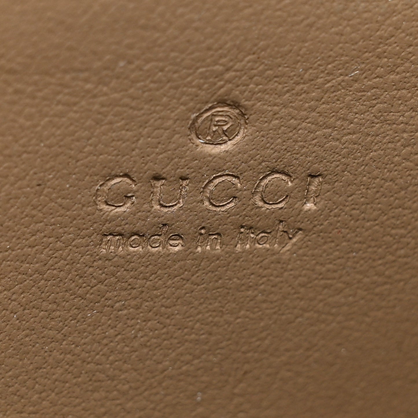 GG Supreme Monogram Mini Dionysus Chain Wallet Beige Taupe