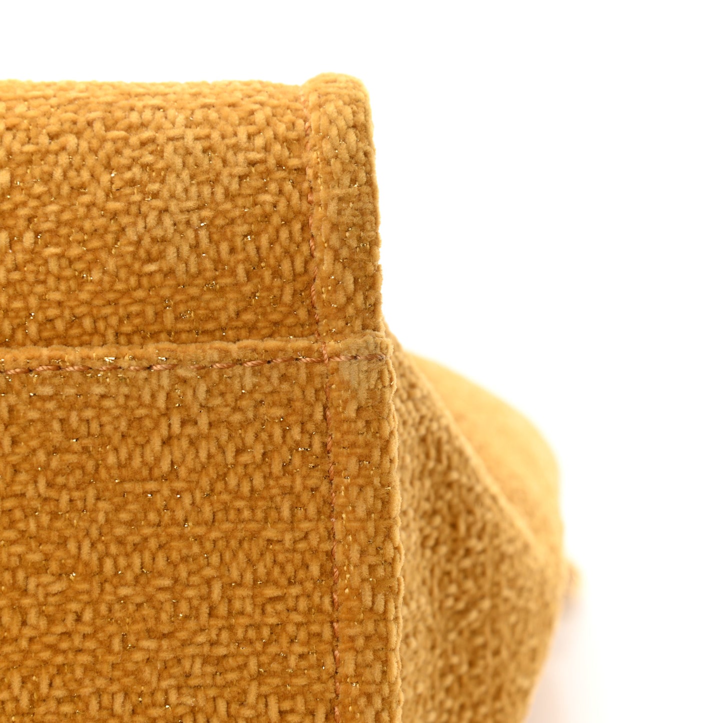 Lurex Boucle Medium Deauville Tote Yellow