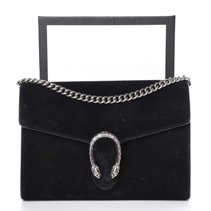 Gucci Suede Mini Dionysus Chain Wallet Black 17 of 17