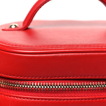 Chanel Lambskin Timeless Vanity Cosmetic Case Red 11 of 13