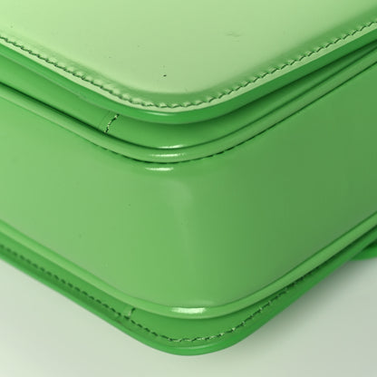 Celine Shiny Calfskin Teen Cuir Triomphe Bright Green 12 of 14