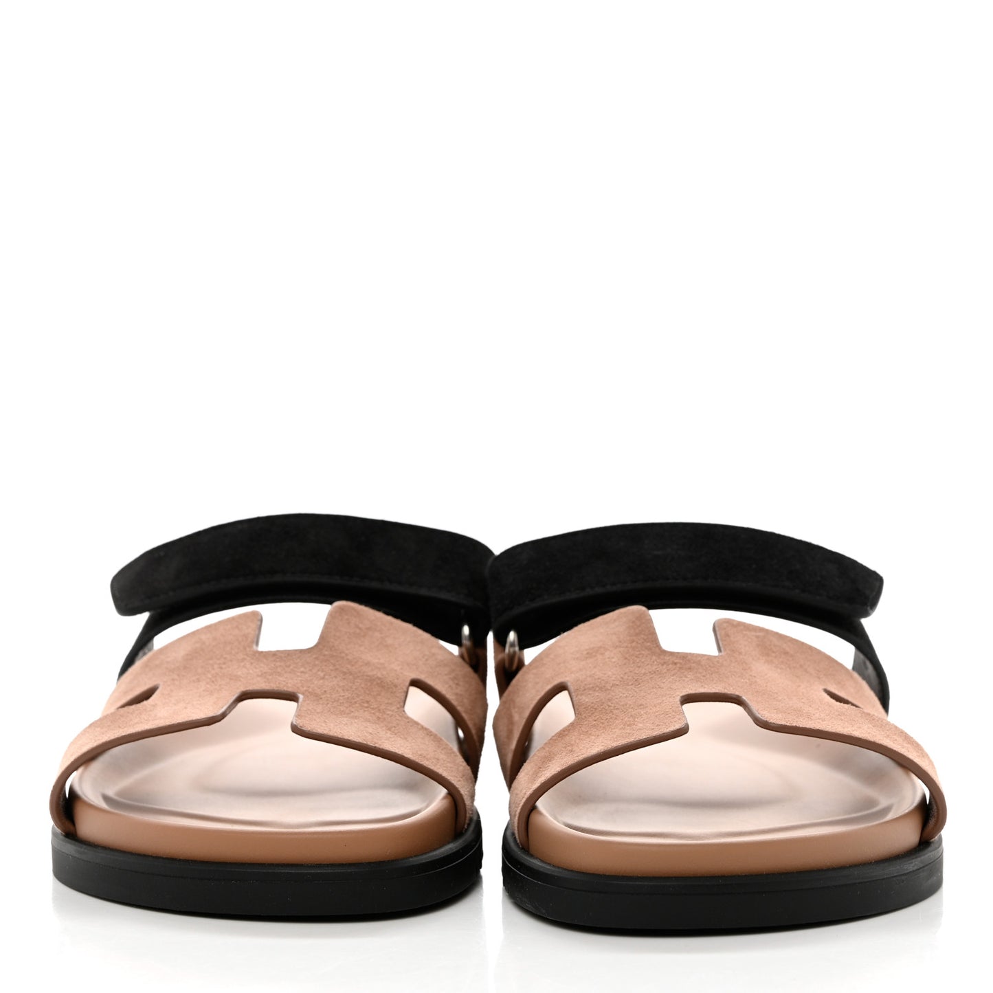 Suede Goatskin Womens Chypre Sandals 36 Rose Perle Black