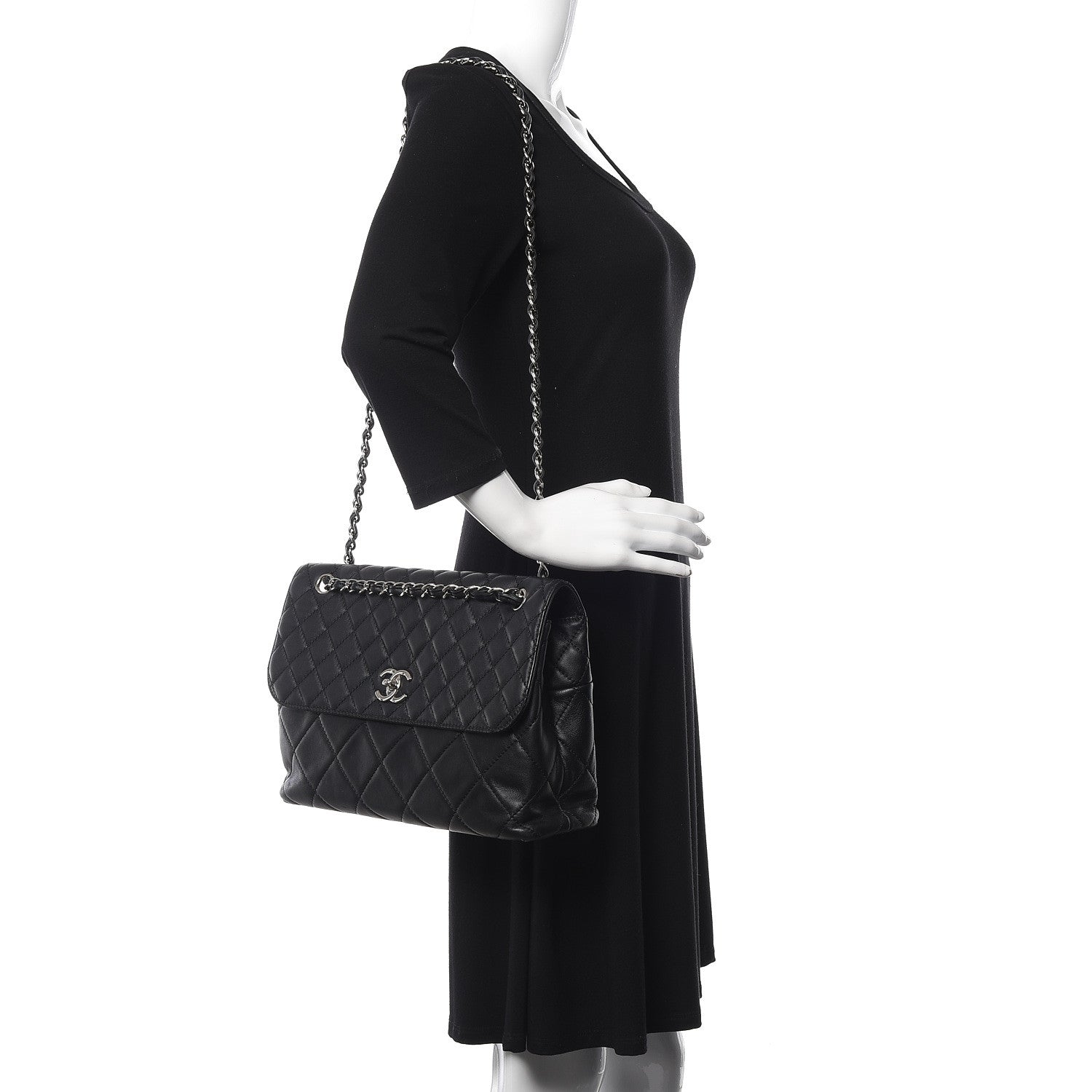 Chanel Calfskin Quilted In The Business Flap Bag Black 2 of 13